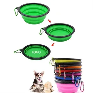 Portable Pet Folding  Bowl With Key Chain