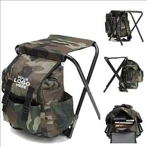 Portable mountaineering backpack chair