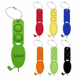 Push pop pen keychain