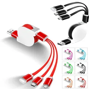 Retractable 3-in-1 Fast Charging Cable