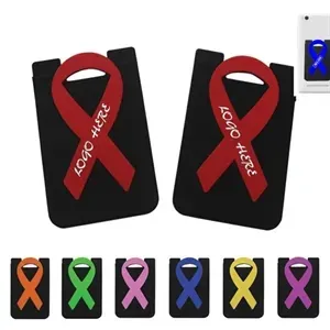 Ribbon Silicone Adhesive Awareness Wallet