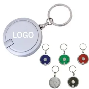 Round LED Light Promotional Key Chain