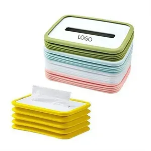 Silicone Foldable Tissue Box Cover