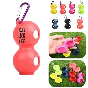 Silicone Golf Ball Holder With Key Ring