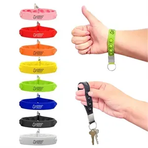 Silicone Push Pop Keychain