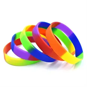 Silicone Rainbow Wristband