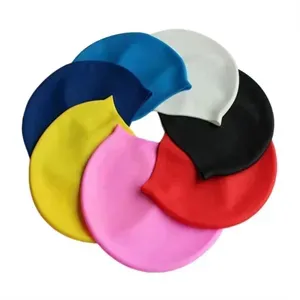 Solid Solor Silicone Swim Cap