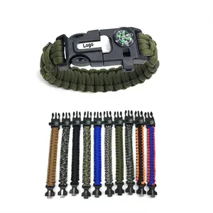 Survival Paracord Bracelet with Fire Starter