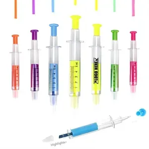 Syringe Ball Pens With Highlighter