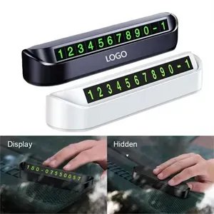 Temporary Car Parking Phone Number Card