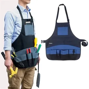 Tool apron with multiple pockets